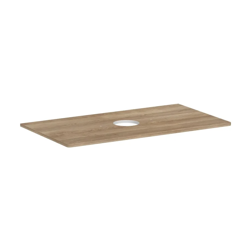 Hansgrohe Xelu Q - izlietnes virsma 98x55 cm, izgriezums vidū, dabīgs ozols 54114230