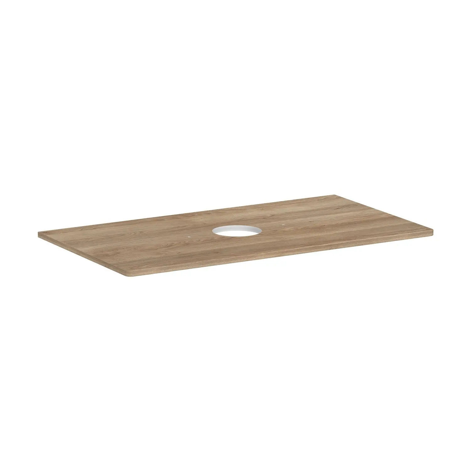 Hansgrohe Xelu Q - izlietnes virsma 98x55 cm, izgriezums vidū, dabīgs ozols 54114230