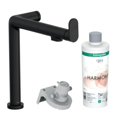 Hansgrohe Aqittura M91 - virtuves izlietnes maisītājs ar filtra funkciju, matēti melns 76802670