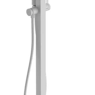 Hansgrohe Tecturis E - vannas maisītājs, grīdas montāža, balts matēts 73445700
