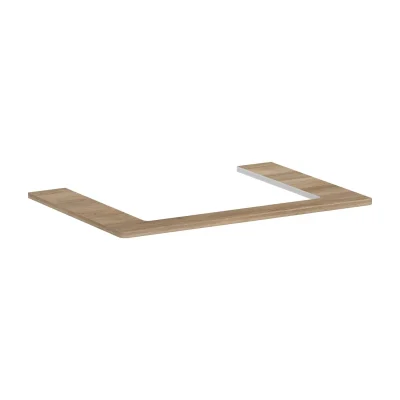 Hansgrohe Xelu Q - izlietnes virsma 78x55 cm, izgriezums vidū, dabīgs ozols 54109230