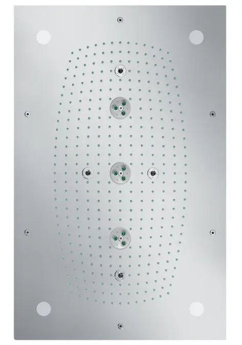 Hansgrohe Raindance - galvas duša 68x46 cm Air, 3 strūklas veidi, ar apgaismojumu, hroms 28418000