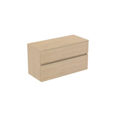 Ideal Standard Finesse - izlietnes skapītis, 100x44x56 cm, 2 atvilktnes, balta ozola E3424US