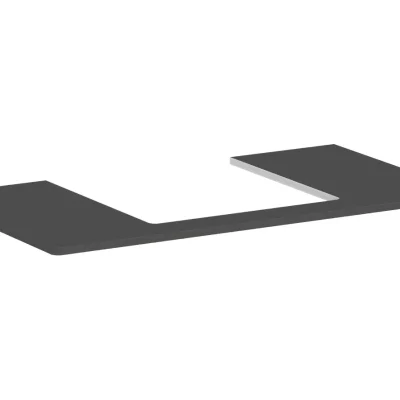 Hansgrohe Xelu Q - izlietnes plātne, 98x55 cm, izgriezums vidū, pelēka matēta 54095910