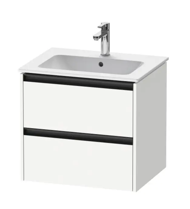Duravit Ketho.2 - izlietnes skapītis, 55x61x48 cm, 2 atvilktnes, balts matēts K25262018180000