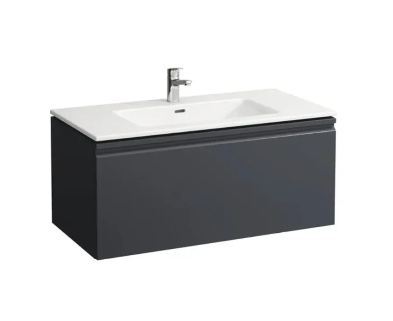 Laufen Pro S - izlietne ar zemizlietnes skapi, 100x50 cm, 1 atvilktne, grafīta matēts H8609654801041