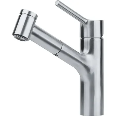 Franke Taros Neo - virtuves izlietnes maisītājs FC 6386.501 ar izvelkamu dušu, nerūsējošais tērauds 115.0596.386