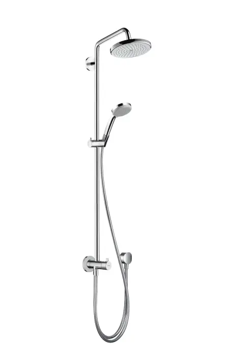 Hansgrohe Croma 220 - dušas sistēma Reno 22 cm, dušas roka 40 cm, 1 strūkla, hromēts 27224000