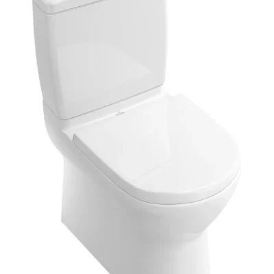 Villeroy & Boch O.novo - grīdas dziļās skalošanas WC kombinācijai, Vario notece, Alpu balts 56581001