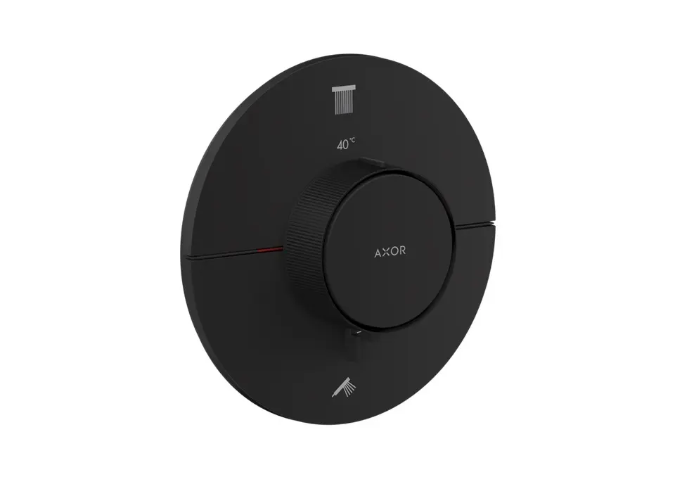 Axor ShowerSelect ID - zemapmetuma termostata maisītājs, 2 patērētājiem, matēti melns 36750670