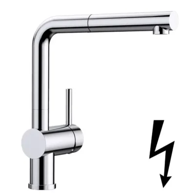Blanco Linus S - virtuves izlietnes maisītājs ar izvelkamu dušu, hroms 512200