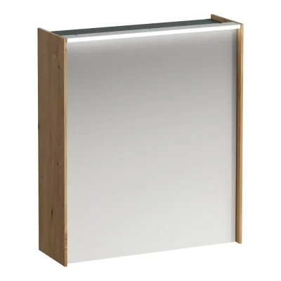 Laufen Lani - spoguļskapis ar LED apgaismojumu, 71x62x21 cm, 1 durvis, egle H4037321122671