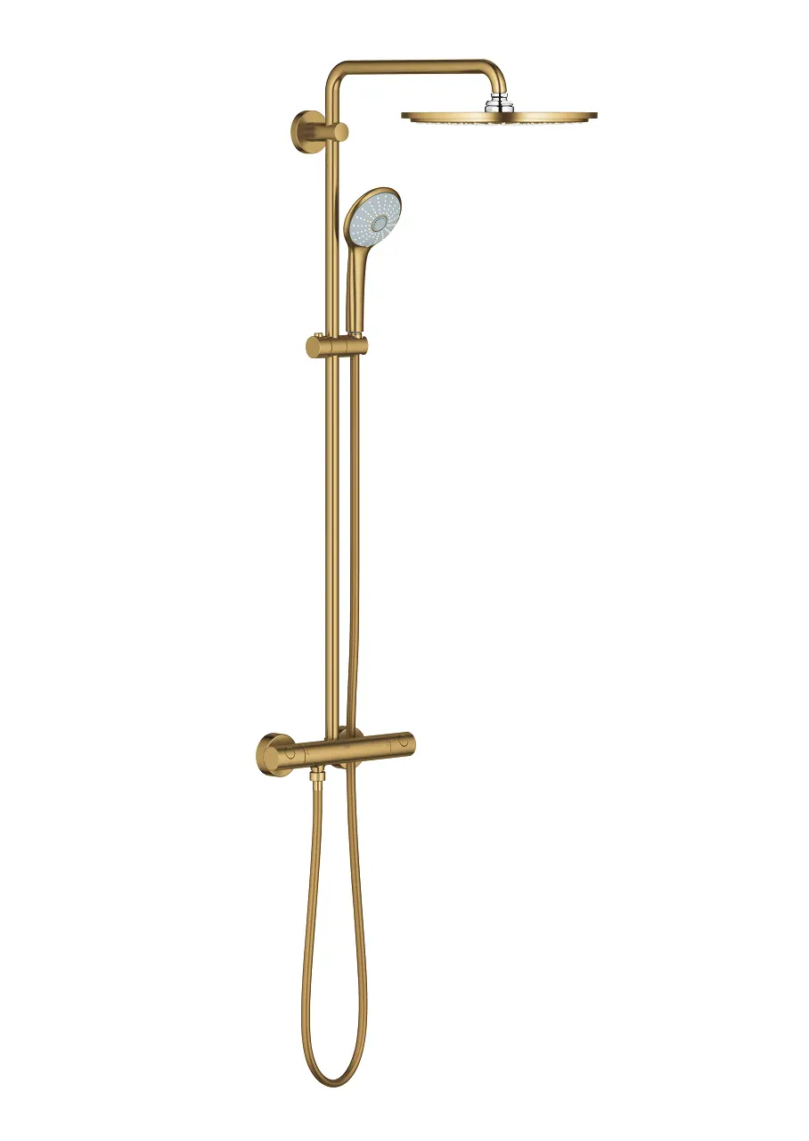 Grohe Euphoria - dušas komplekts 310 ar termostatu, 3 strūklas veidi, Cool Sunrise matēts 26075GN0