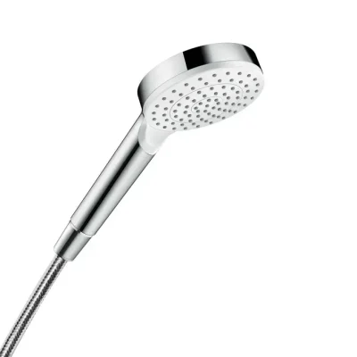 Hansgrohe Crometta - rokas duša, EcoSmart 9 l/min, balta/hroms 26333400