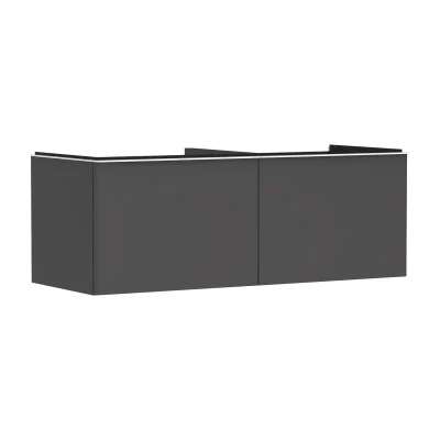 Hansgrohe Xelu Q - izlietnes apakšskapītis, 50x136x55 cm, 2 atvilktnes, matēti pelēks/matēti balts 54067700