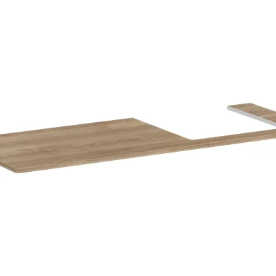 Hansgrohe Xelu Q - izlietnes virsma 136x55 cm, izgriezums labajā pusē, dabīgs ozols 54098230