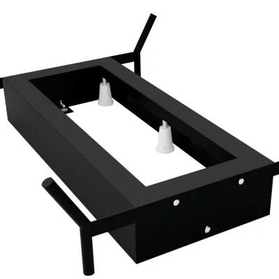 Polysan piederumi - balsta konstrukcija vannai Reduta, 1500 x 750 mm, matēti melna 72830B