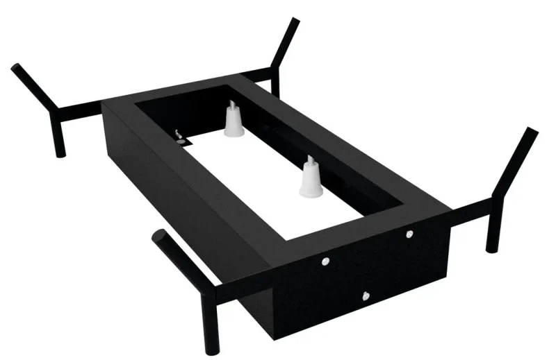 Polysan piederumi - balsta konstrukcija vannai Reduta, 1500 x 750 mm, matēti melna 72830B