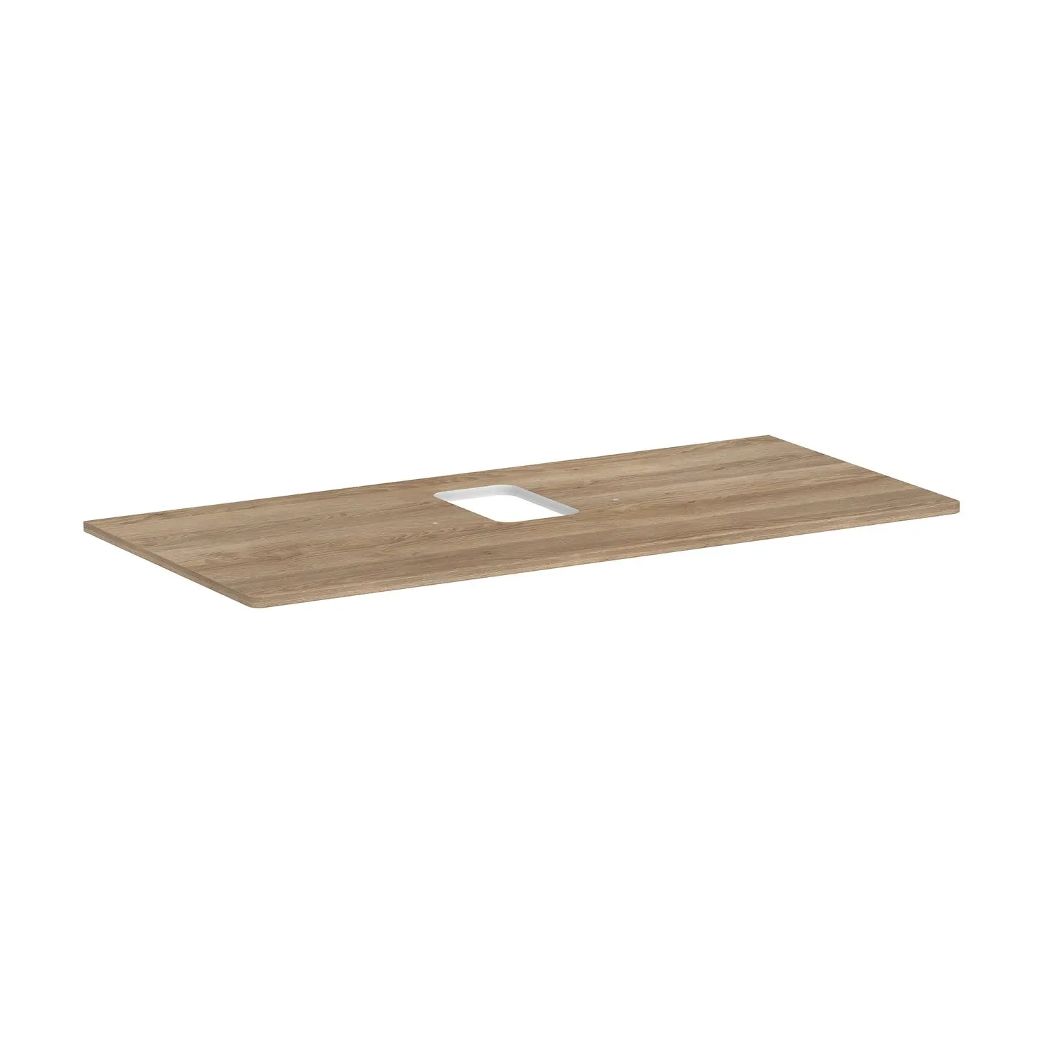 Hansgrohe Xelu Q - izlietnes plātne 118x55 cm, izgriezums vidū, dabīgs ozols 54122230
