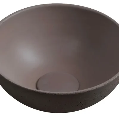 Sapho Small - uzliekamā roku mazgājamā izlietne, diametrs 26 cm, bez pārplūdes, tumši brūna MR26015