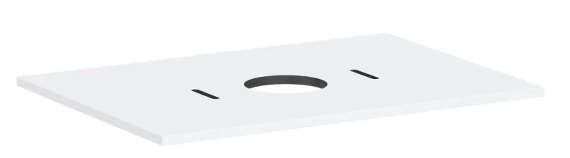 Hansgrohe Xilesa E - izlietnes plātne, 78x55 cm, izgriezums vidū, balta matēta 54275700