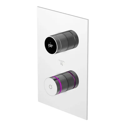 Steinberg iFlow - elektronisks zemapmetuma maisītājs, 2 patērētājiem, ar korpusu, hroms 390 4126