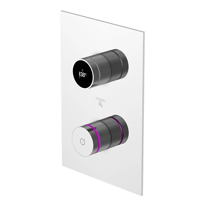 Steinberg iFlow - elektronisks zemapmetuma maisītājs, 2 patērētājiem, ar korpusu, hroms 390 4126