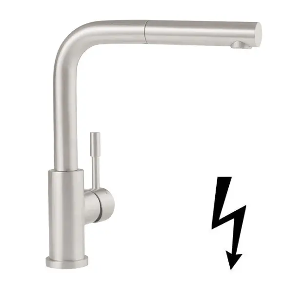 Villeroy & Boch Steel Shower - virtuves izlietnes maisītājs ar izvelkamu dušu, nerūsējošais tērauds 969711LC