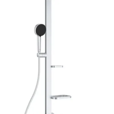 Ideal Standard ALU+ - dušas komplekts ar termostatu, diametrs 26 cm, 2 strūklas veidi, sudrabs BD583SI