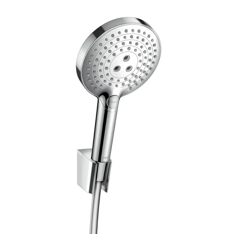 Hansgrohe Raindance Select S - dušas galva 120, ar piederumiem, 3 strūklas, hromēts 26721000