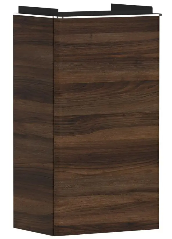 Hansgrohe Xelu Q - izlietnes skapītis, 63x34x27 cm, 1 durvis, eņģes kreisajā pusē, tumšs valrieksts/hroms 54014000