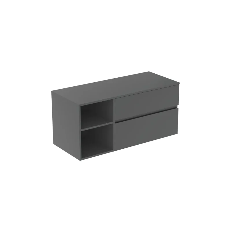 Ideal Standard Finesse - izlietnes skapītis, 120x51x56 cm, 2 atvilktnes, matēti antracīta E3438Y2