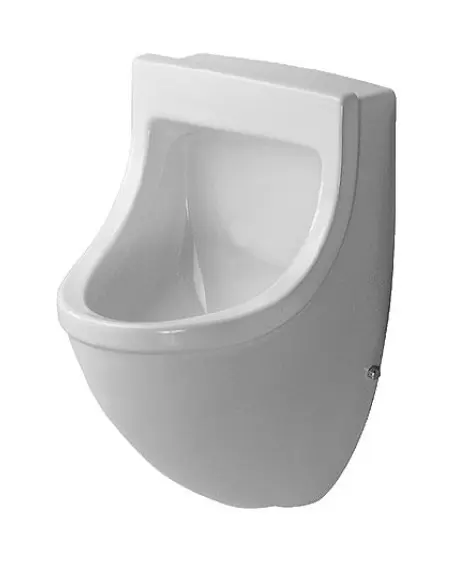 Duravit Starck 3 - pisuārs, pieslēgums aizmugurē, ar HygieneGlaze, Alpu balts 0821352000