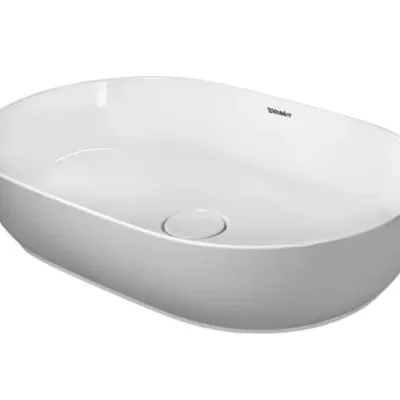 Duravit Luv - uzliekamā izlietne, 60x40 cm, DuraCeram, ar WonderGliss, Alpu balts 03796000001