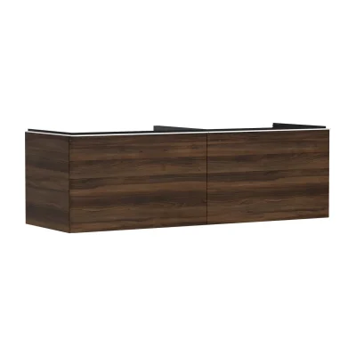 Hansgrohe Xelu Q - izlietnes skapītis, 50x156x55 cm, 2 atvilktnes, tumšs riekstkoks/matēti balts 54073700