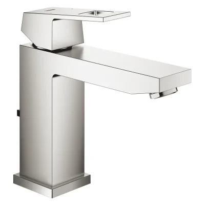 Grohe Eurocube - izlietnes maisītājs ar noteci, Supersteel 23445DC0