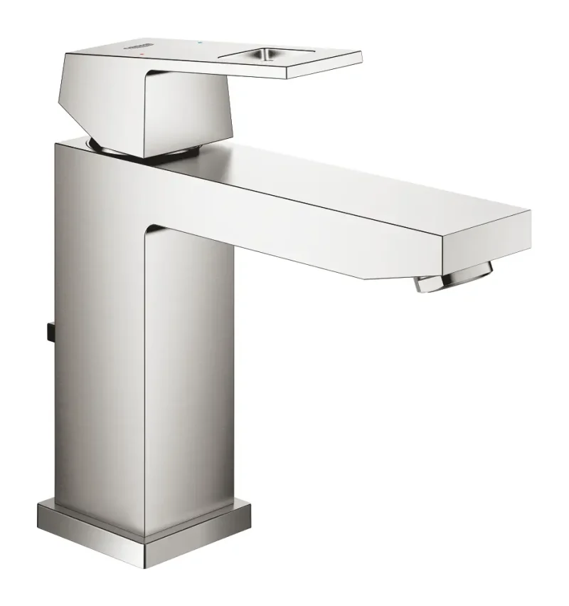 Grohe Eurocube - izlietnes maisītājs ar noteci, Supersteel 23445DC0