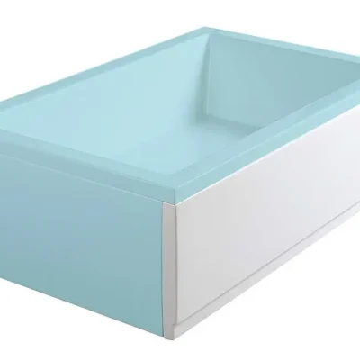 Polysan Deep Plain - priekšējais panelis 100, labais, 100x36 cm, balts 83631