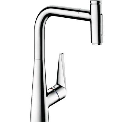 Hansgrohe Talis Select M51 - virtuves izlietnes maisītājs M5117-H300 ar izvelkamu trauku dušu, sBOX, hromēts 73867000