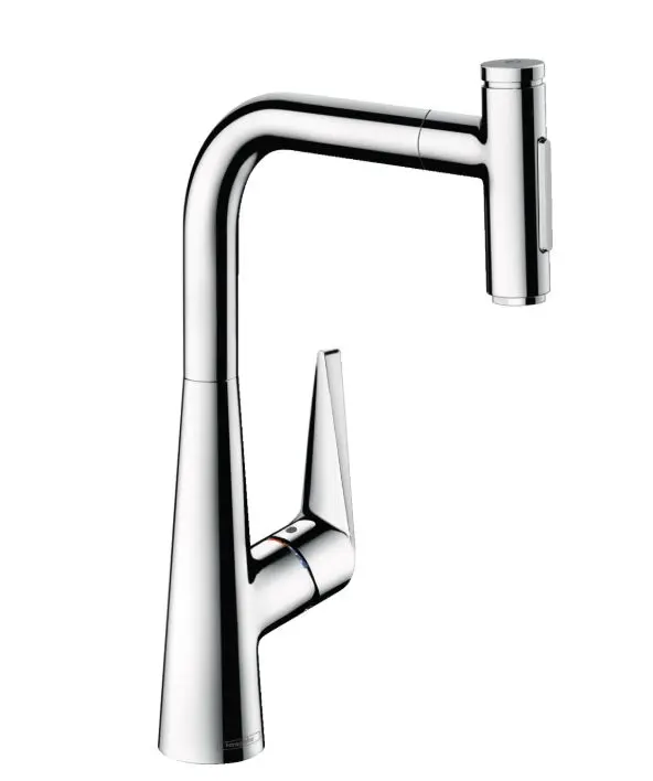 Hansgrohe Talis Select M51 - virtuves izlietnes maisītājs M5117-H300 ar izvelkamu trauku dušu, sBOX, hromēts 73867000