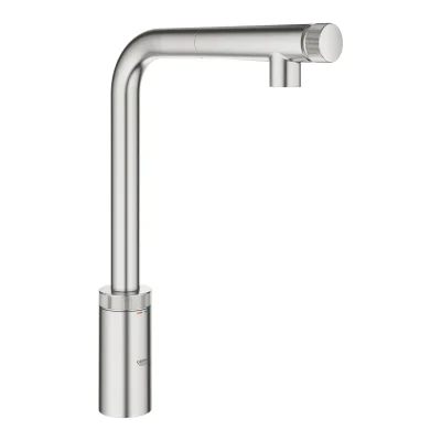 Grohe Minta SmartControl - virtuves izlietnes maisītājs ar izvelkamu izteku, SmartControl, SuperSteel 31613DC0