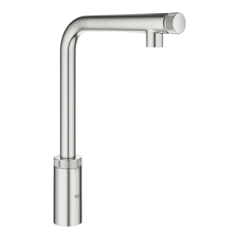 Grohe Minta SmartControl - virtuves izlietnes maisītājs ar izvelkamu izteku, SmartControl, SuperSteel 31613DC0
