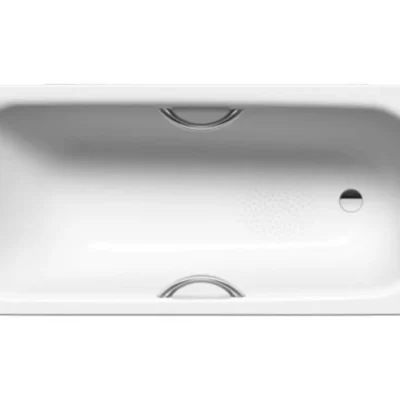 Kaldewei Advantage - Taisnstūra vanna Saniform Plus Star 337, 180x80 cm, ar rokturu atverēm, neslīdoša, balta 133730000001
