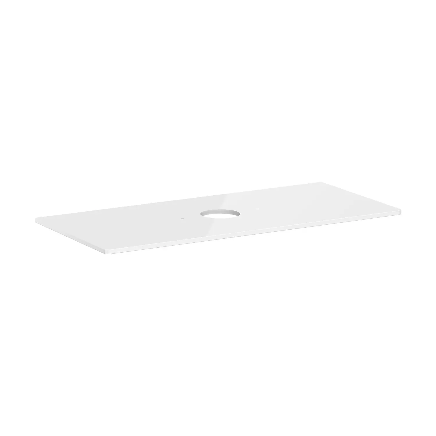 Hansgrohe Xelu Q - izlietnes virsma 118x55 cm, izgriezums vidū, balta spīdīga 54115050