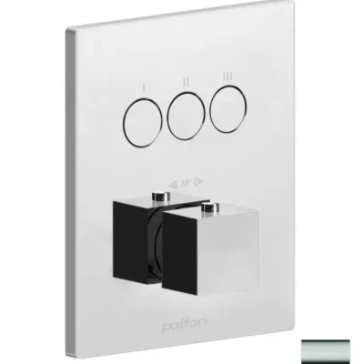 Paffoni Compact Box - zemapmetuma termostata maisītājs, 3 patērētājiem, nerūsējošais tērauds CPT519ST