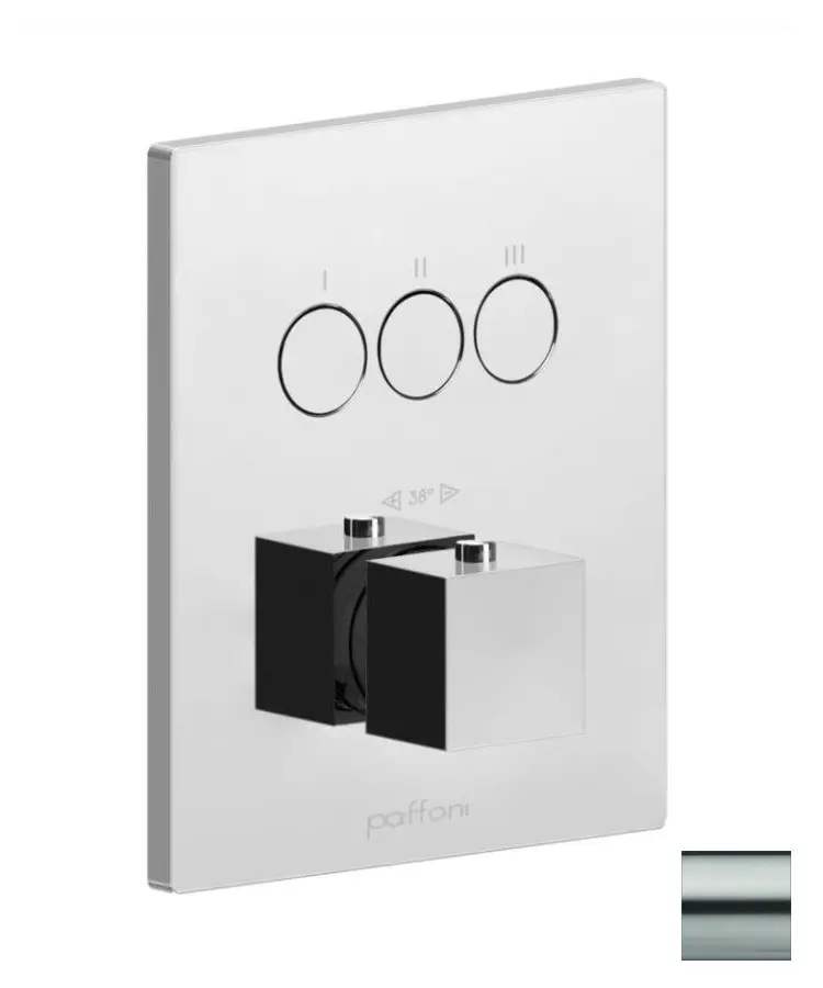 Paffoni Compact Box - zemapmetuma termostata maisītājs, 3 patērētājiem, nerūsējošais tērauds CPT519ST