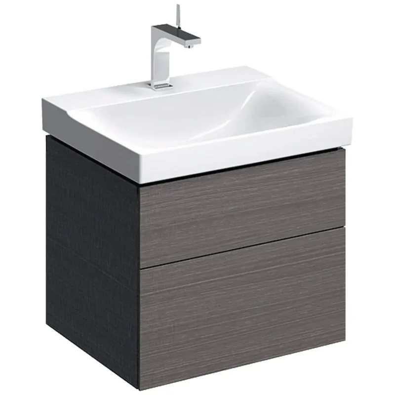 Geberit Xeno 2 - izlietnes apakšskapis 60 cm, izvelkama atvilktne ar LED apgaismojumu, pelēks 500.506.43.1