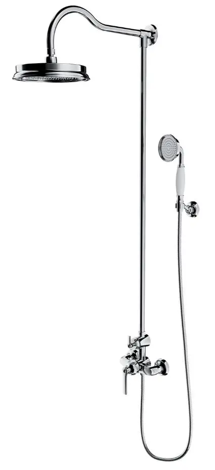 OMNIRES Armance - dušas komplekts ar maisītāju, diametrs 25 cm, hroms AM5244CR