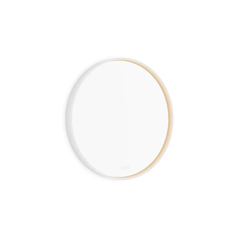 Nimco - spogulis ar LED apgaismojumu, diametrs 60 cm, divi skāriensensori, matēti balts ZPB 31000RVX-05
