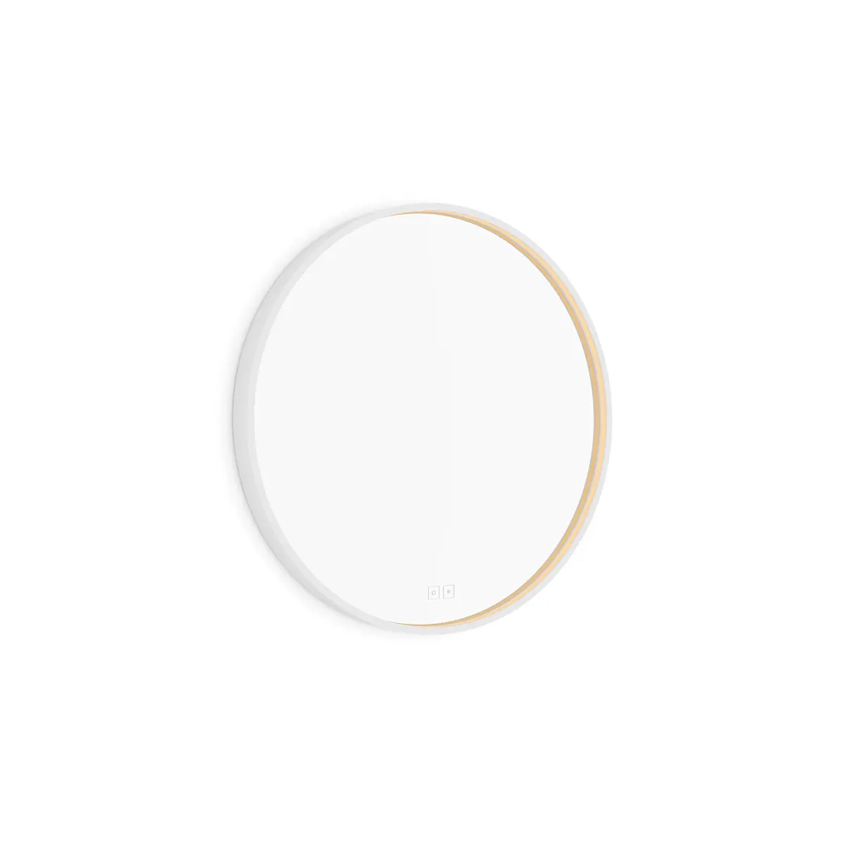Nimco - spogulis ar LED apgaismojumu, diametrs 60 cm, divi skāriensensori, matēti balts ZPB 31000RVX-05